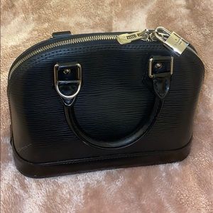 Authentic Louis Vuitton Black Alma BB